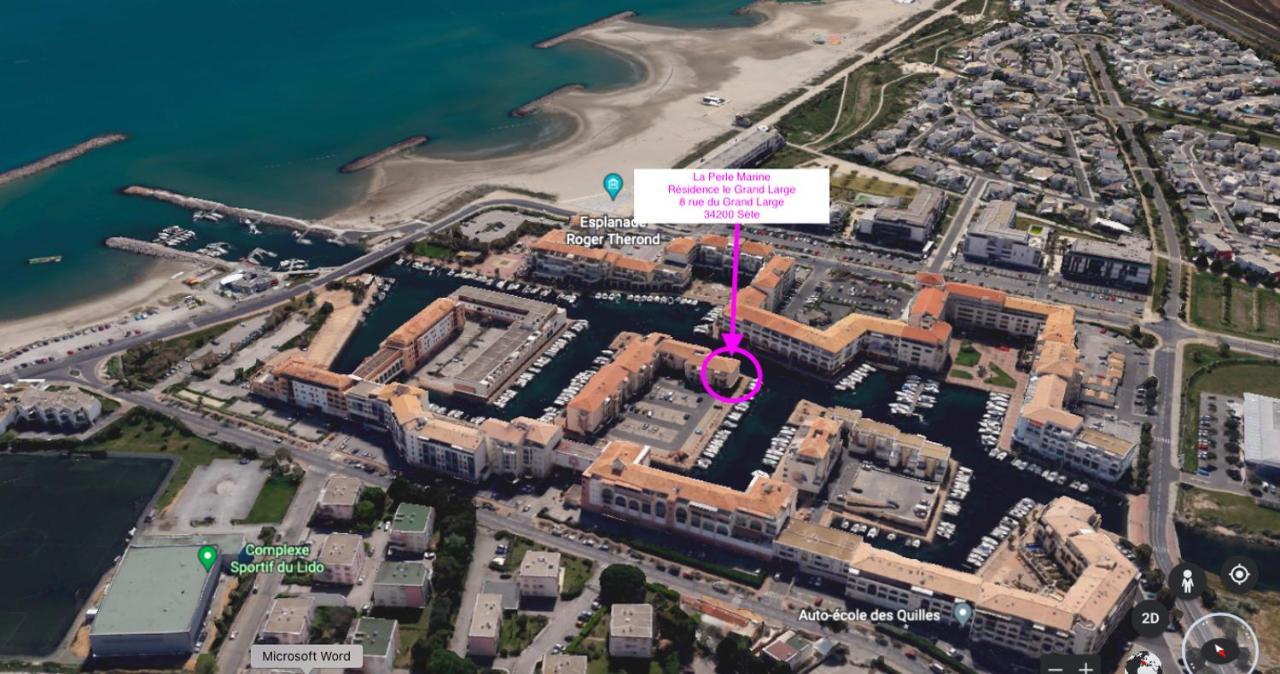 La Perle Marine: Cozy Beachside Apartment with Marina View Sete Exterior photo